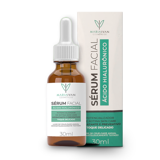 SÉRUM FACIAL COM ÁCIDO HIALURÔNICO 30ml