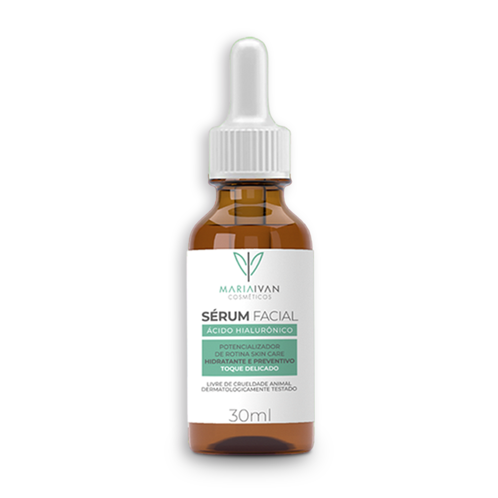 SÉRUM FACIAL COM ÁCIDO HIALURÔNICO 30ml