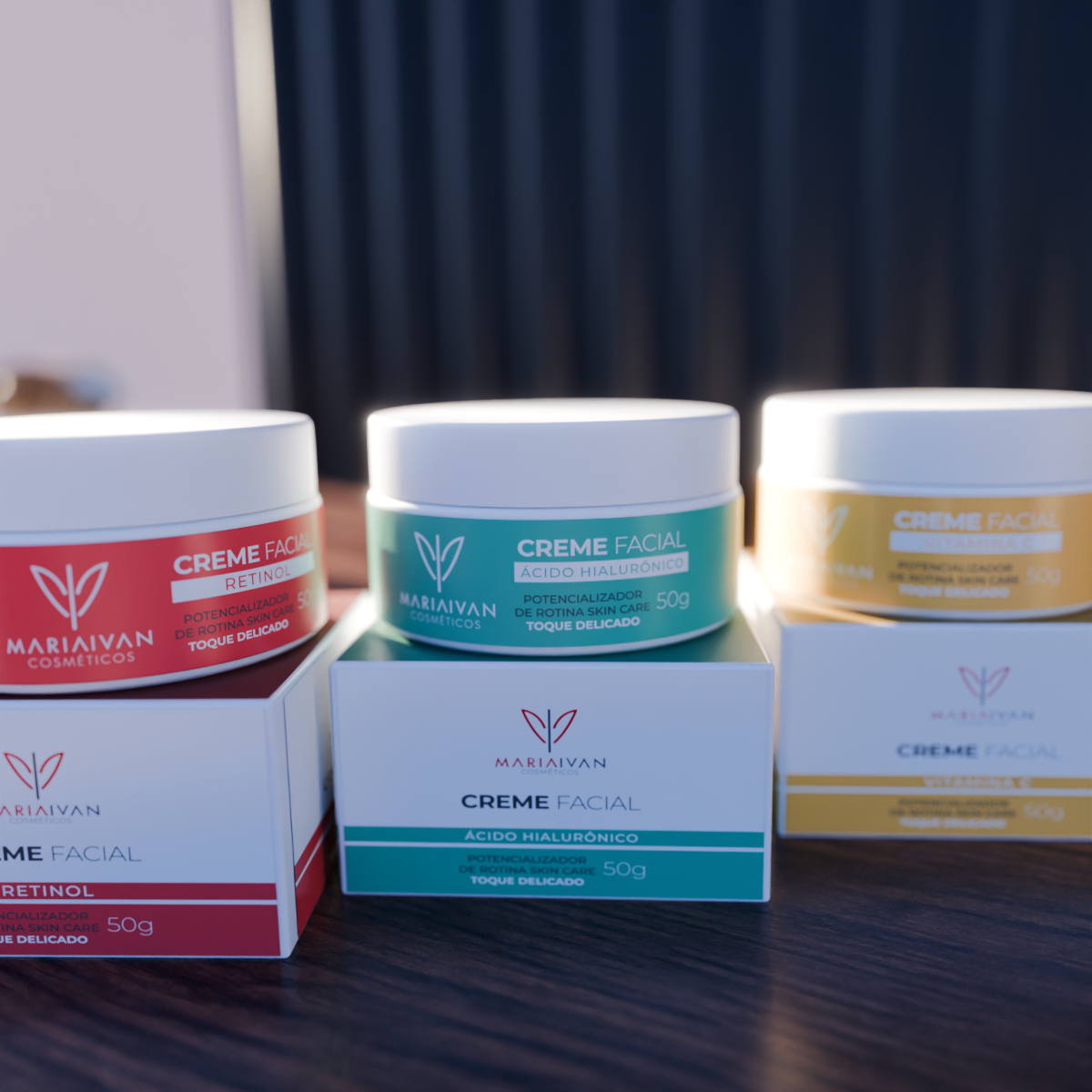 Coleção Cremes Faciais - MariaIvan Cosméticos