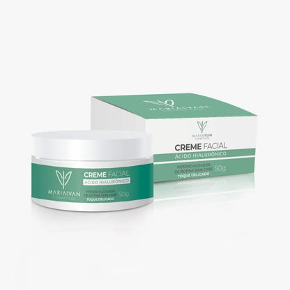 CREME FACIAL COM ÁCIDO HIALURÔNICO  50g