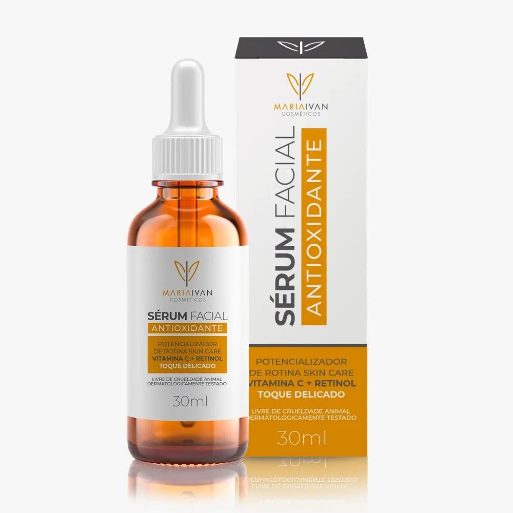 SÉRUM FACIAL COM VITAMINA C E RETINOL 30ml