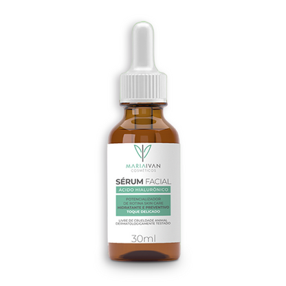 SÉRUM FACIAL COM ÁCIDO HIALURÔNICO 30ml