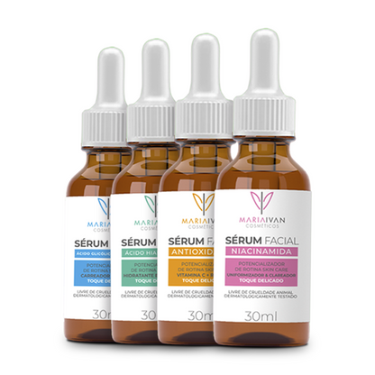 KIT SERUNS FACIAL 30ml  4 UNIDADES